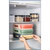 Egg Storage Case, Rectangle Egg Case for Refrigerator, Egg Holder, Egg Protective Case, Egg Stocker, Egg Kesu Fridge, Compact, Drawer Box, Durable, 18 Piece Storage Box (White)