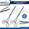 2 Ferguson Angiotribe Forceps 6.5" Straight & Curved Veterinary Set German Grade