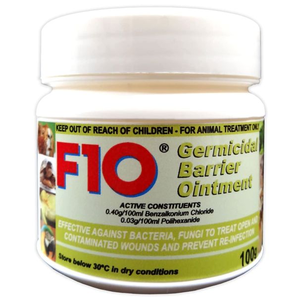 F10 Products Germicidal Barrier Ointment - 100g Pot (x 100g tub)