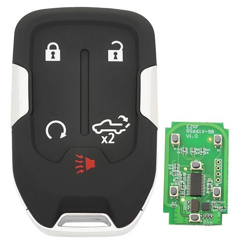 Horande 5 Buttons Smart Keyless Entry Key Fob fit for 2019-2020 GMC Sierra 1500 2500HD 3500HD Chevy Silverado HYQ1AA 315MHz