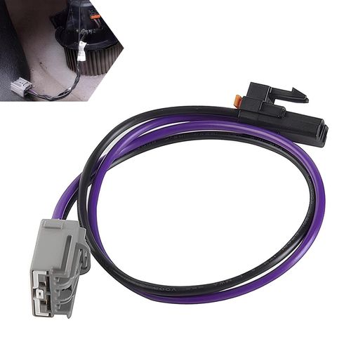 DYEKNEE Pack-1 Car Heater Connection Harness, 13.27" Waterproof Flame Retardant Housing Blower Motor Cable, Plug and Play Standard Replacement 22957044, Compatible with Chevrolet Cadillac (Purple)
