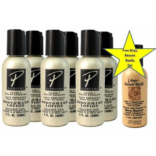 Pierre LaTouche Lotion - 2 oz bottle pack of 6 with Free Beaute Reelle 2oz
