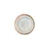 H&h piatto pane sky in stoneware azzurro e marrone cm 14