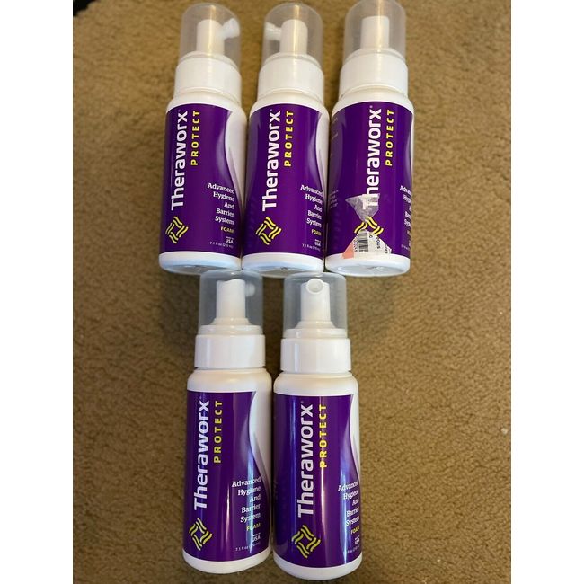 Theraworx Protect Advanced Hygiene And Barrier System Foam Lot Of 5