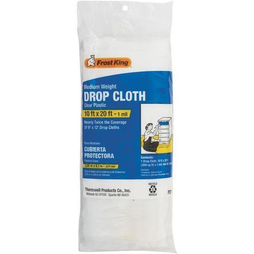 (3)-Frost King Polyethylene-Roll 10 Ft. x 20 Ft. 1 mil Drop Cloth -