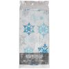Creative Converting Plastic Tablecover-1 Pc, Snowflake Swirls, 54 x 102