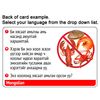 Shellfish Allergy Translation Card (2 Pack) - Translated in Spanish or 47+ Languages