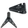 ITROLLE 2PCS Black 85 x 38 x 9mm Triangle Flat Hinge Door Hinges Triangular Gate Hinges Iron Strap Hinges Cabinet Hinges Shed Hinges Shutter Hinges