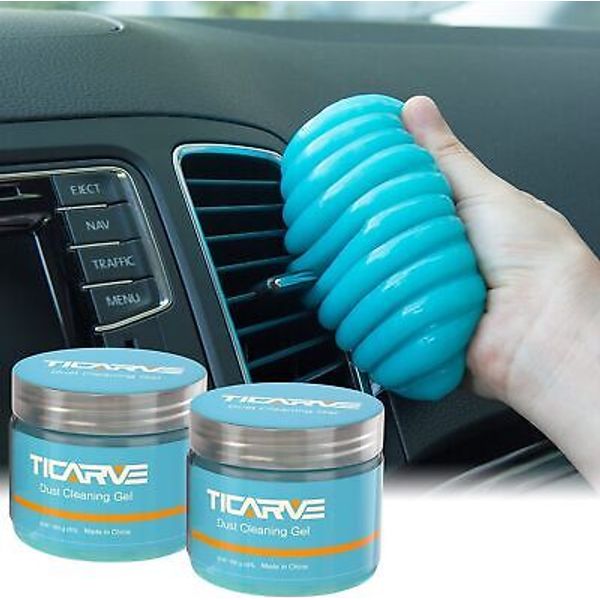 2X Ticarve Dust Cleaning Gel for Car Detailing Putty Keyboard Cleaning Gel