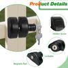 PILISPARK Magnetic Gate Latch Side Pull,Lockable Design,Adjustable, Magnetic Gate Latch for Home, Yard & Garden Fences(Black)