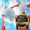 Water Gear Natural Rubber Swim Bubble Cap (White, Small)