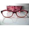 Foster Grant"Carlee" Red Burgundy Reading Glasses +2.00