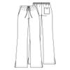 Cherokee Women's Size Flare Leg Drawstring Scrub Pant, Navy, Medium Tall
