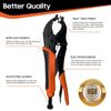 Heavy Duty Snap Fastener Tool kit, Punching Function, Snap Button Tool with Adjustable Setter, 15mm snap Tool Includes 40 Sets Marine Snaps