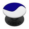 GEOMETRIC TWO TONE WAVE PATTERN ULTRAMARINE BLUE AND WHITE PopSockets Swappable PopGrip