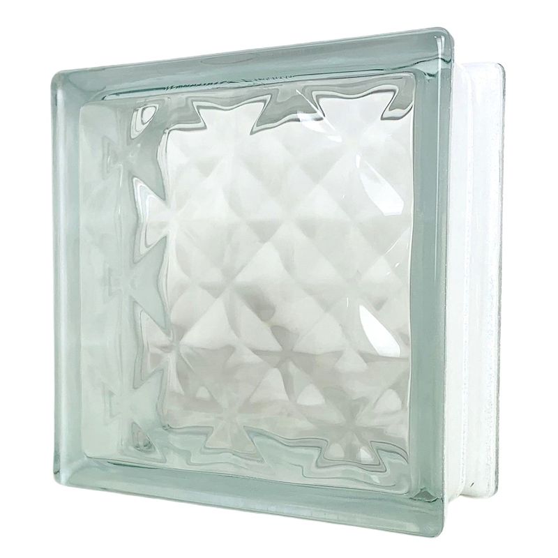 Glass Block Set of 6 (, 80 mm Thickness, Clear Color Gem Line) GB02806 ...