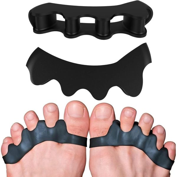 Adjustable Toe Spacers & Separators for Pain Relief Foot and Bunion (S/M)