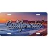 California Scenic Background Metal License Plate