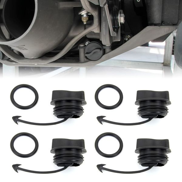Drain Plug Assembly for Sea Doo Spark 2014-2021, Black Drain Plug & O-Ring NEW