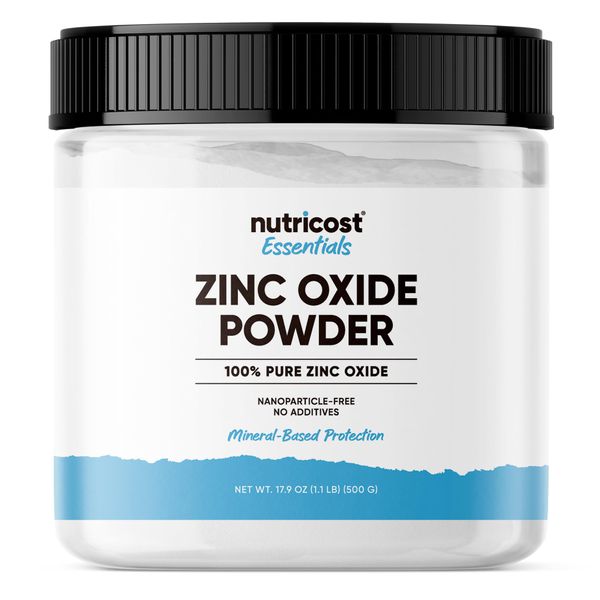 Nutricost Zinc Oxide Powder (500 Grams) 100% Pure, No additives - Vegan, Non-GMO, Nutricost Essentials