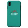 iPhone XS Max Funny Red Roses Saying Ducks & Mugs Against Bugs Case