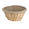Matfer Bourgeat Banneton Linen-Lined Proofing Wicker Basket, Round, 8 1/4"