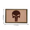 2 Pieces Dead Skull Tactical Patch - ATACS Tan