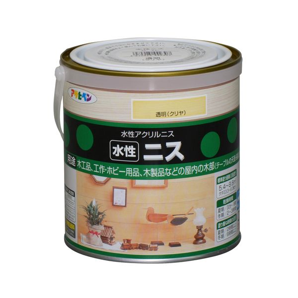 Asahipen Water-Based Varnish, Transparent (Clear) 0.7 L