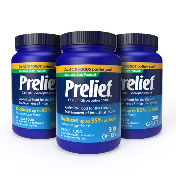 PRELIEF Acid Reducer Caplets Dietary Supplement, 300 Count (Pack of 3)