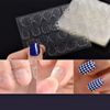 Double-Sided Tape for False Nails, Transparent, Toe Art, Fake Nail Chicks, Jelly Tape, For Nail Art Sticker Decals, Double-Sided Adhesive (480 Sheets), 24 Pieces (x 20))