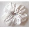 White Jersey Scrunchy-Large - Made in the USA
