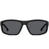 Carrera Men's 8038/S Rectangular Sunglasses, Black/Polarized Gray, 61mm, 15mm