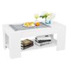 Compartment Lift up Top Tea Coffee Table Laptop Storage Shelves Living Room