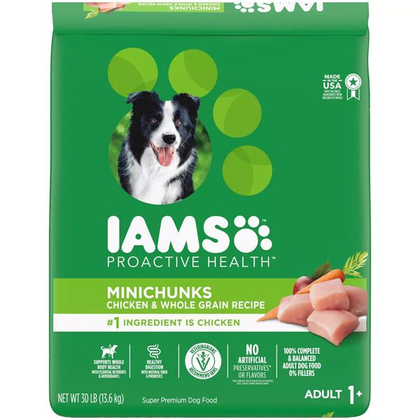 Iams ProActive Health Adult MiniChunks Dry Dog Food 30-lb Free Shipping