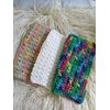 Crochet Cotton Dishcloths Set of Three (Multi)