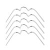 sourcing map Universal Motorcycle Fastener Spring Clip for Round Headlight 5pcs