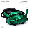 WRAPGRADE Skin Stickers for DJI Goggles 3 (Emerald Skull)