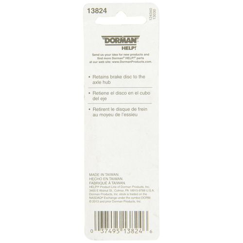 Dorman 13824: Disc Brake Rotor Retaining Screws