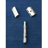 SAFETY RAZOR STAINLESS STEEL + 5 DOUBLE EDGE REPLACEMENT SHAVING BLADES