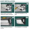 120W LED Wall Pack Light with Dusk-to-Dawn Sensor 15600lm 5000K Security Lights