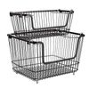 Lakeland Large Multi-Purpose Stackable Wire Storage Basket With Carry Handles