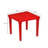 A406 Kids Children Plastic Home Garden Folding Foldable Table & Stackable Chair Set (Red)