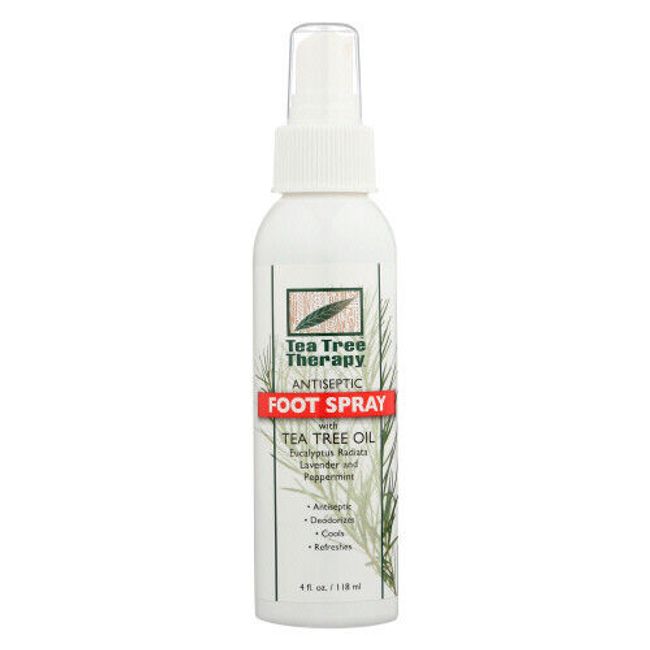 Antiseptic Foot Spray 4 Oz  by Tea Tree Therapy