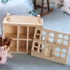 Miniature Unfinished Wood Dollhouse
