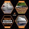 9' x 12' Heavy Duty Poly Tarp Silver/Black  -Waterproof, Weatherproof