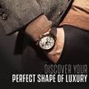 ALPINE Soft and Smooth Genuine Perforated Leather Watch Strap - Brown - 22mm