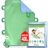 Absorbent Positioning Bed Pad with Handles 34" X 52"- Washable Waterproof Inc...