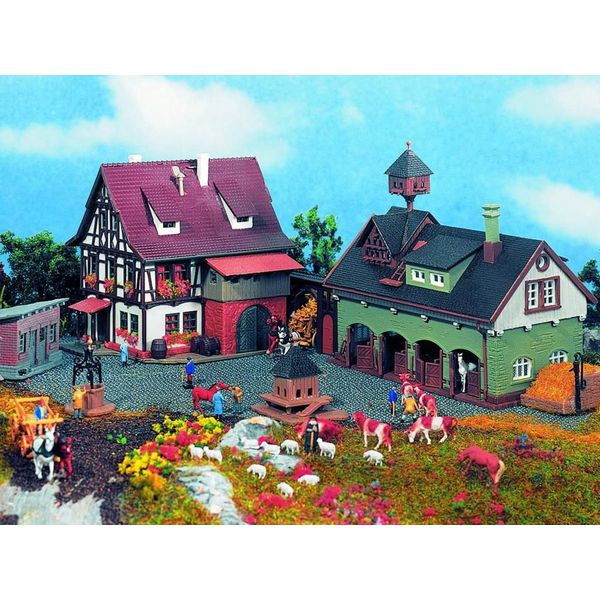 Vollmer N 7714 Cottage Gehöft Romance With Barn