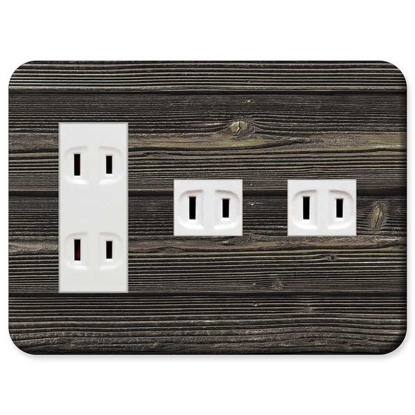 Panasonic WTF7075W Outlet Plate [Cosmo Series Wide 21] Outlet Plate [3 Row for 5 Cos+1 Co] Outlet Cover Switch Plate Wood Grain Pattern 250 Design 026-050 031 Made in Japan