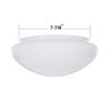 Satco 50-330 9.5-Inch Replacement Mushroom Glass Shade, 7-7/8 Inch Fitter, White (50/330)